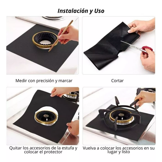 SET 4X PROTECTORES PARA COCINA® (Cada Set incluye 4 protectores)