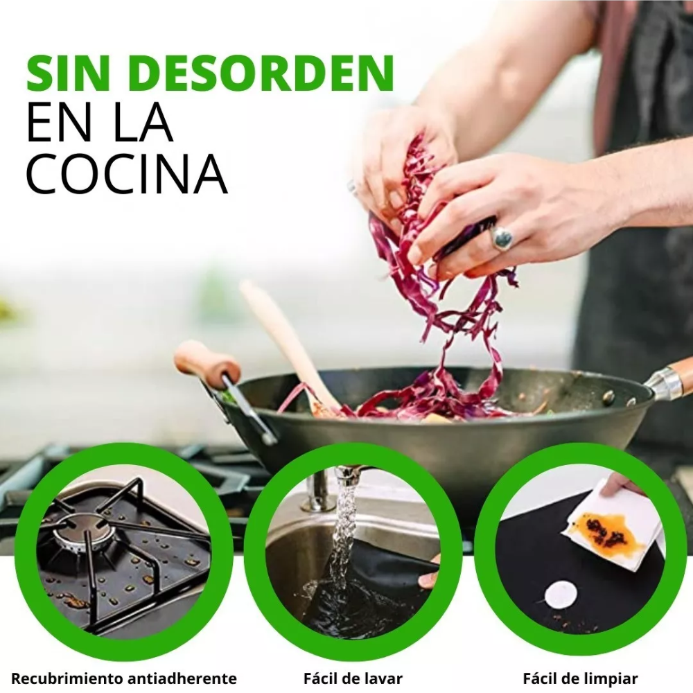 SET 4X PROTECTORES PARA COCINA® (Cada Set incluye 4 protectores)